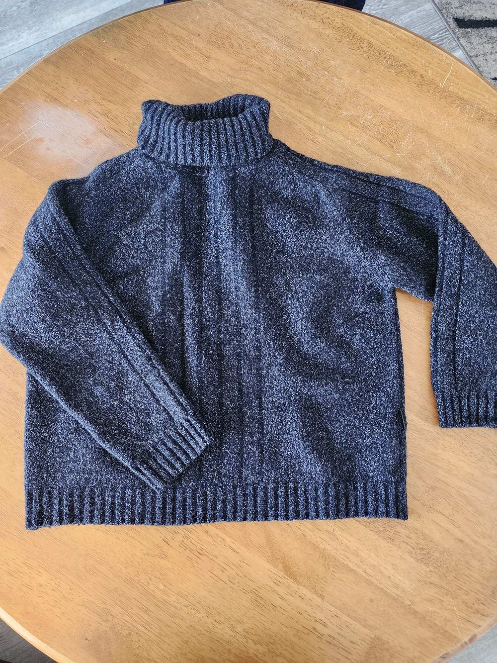 Hugo Boss Charcoal Marled Turtleneck Sweater | Wool